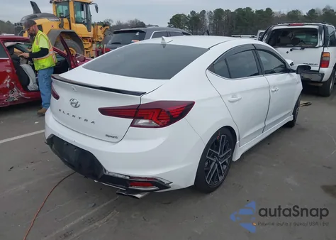 2019 Hyundai Elantra Sport из США, поврежденный, VIN KMHD04LB4KU840196